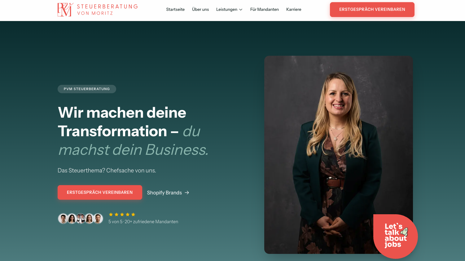 Website + KI-gesteuerte Kanzleiverwaltung inkl. Fehlzeiten- & Mitarbeitermanagement