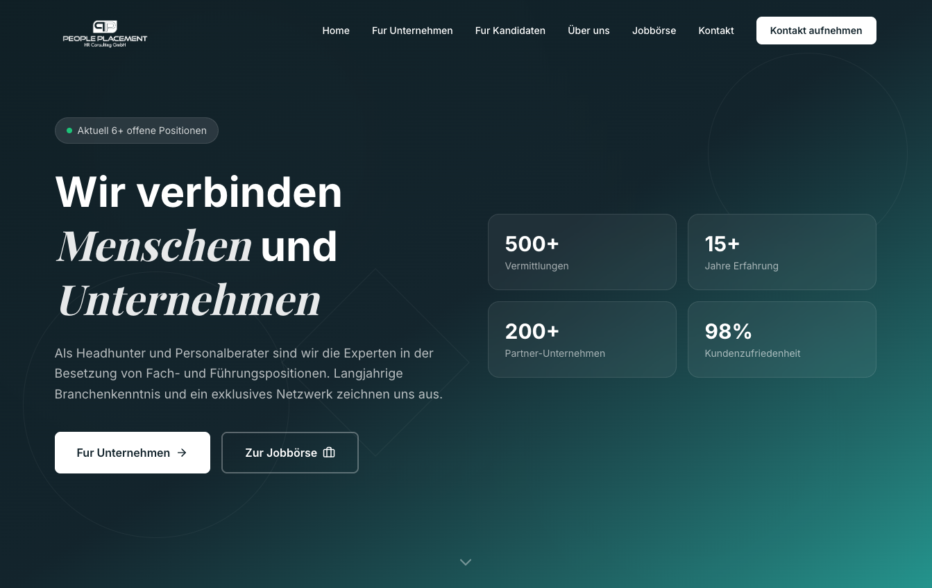Website & Agentensystem für Recruiting, Sales, Verwaltung & Social Media